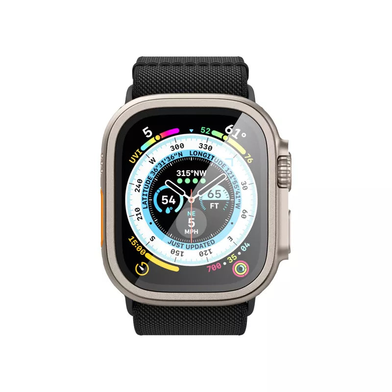 Spigen Glas.TR Slim Pro – grūdintas stiklas, skirtas „Apple Watch Ultra“ 49 mm (titano)