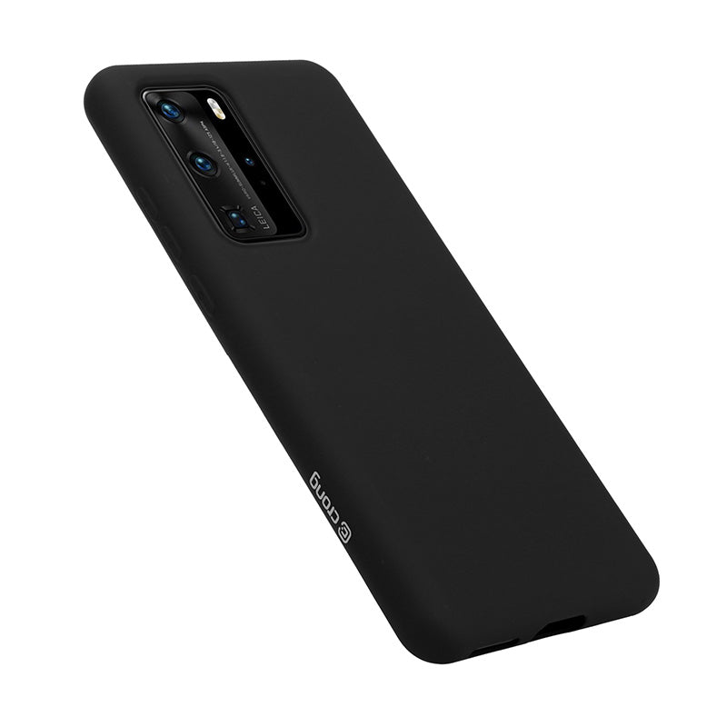 Crong Color Cover – lankstus dėklas, skirtas Huawei P40 Pro (juodas)