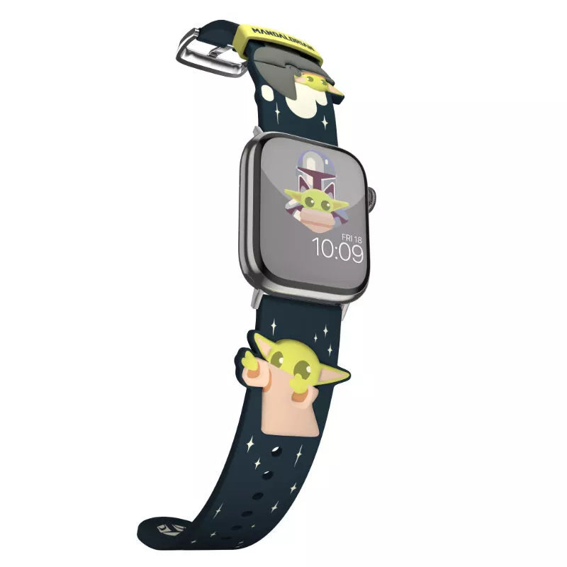 „Žvaigždžių karai“ apyrankė, skirta „Apple Watch“ 38/40/41/42/44/45/49 mm (Mandaloras Grogu naudoja jėgą 3D)
