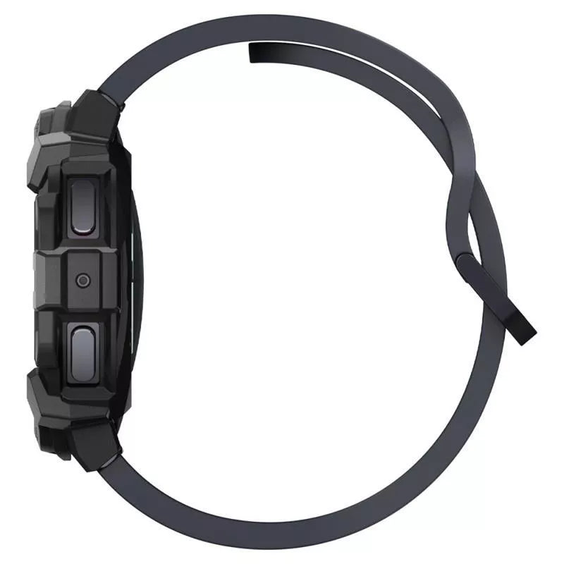 Spigen Rugged Armor - dėklas, skirtas Samsung Galaxy Watch 7 44 mm (matinė juoda)