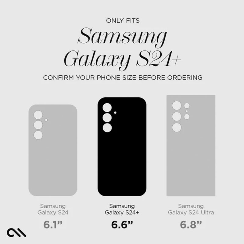 Case-Mate aliuminio žiedinis objektyvo apsauga – apsauginis stiklas, skirtas Samsung Galaxy S24+ kameros objektyvui (juoda)