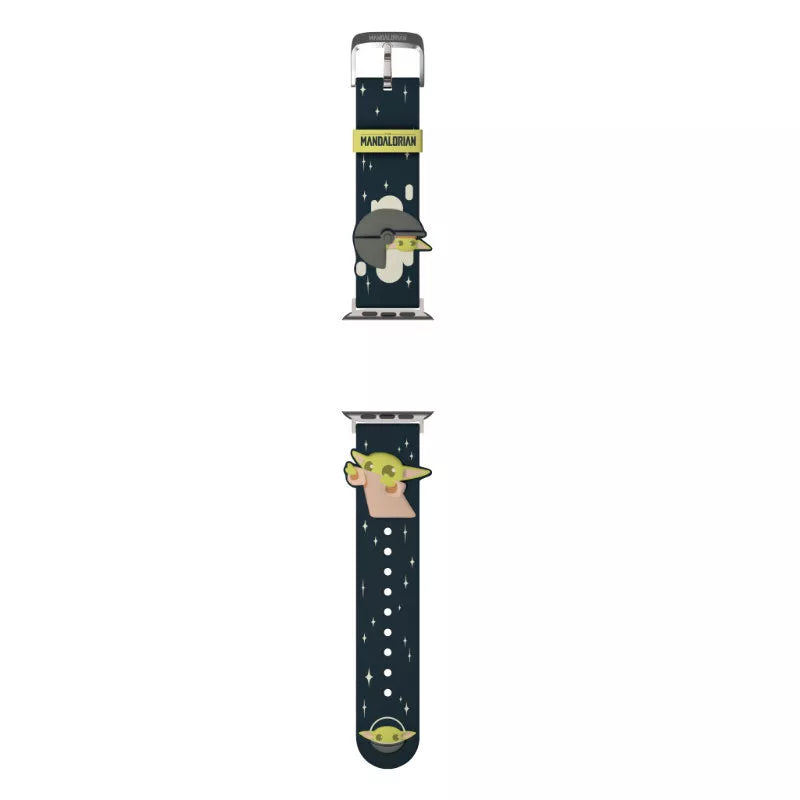 „Žvaigždžių karai“ apyrankė, skirta „Apple Watch“ 38/40/41/42/44/45/49 mm (Mandaloras Grogu naudoja jėgą 3D)