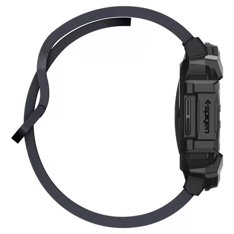 Spigen Rugged Armor - dėklas, skirtas Samsung Galaxy Watch 7 44 mm (matinė juoda)