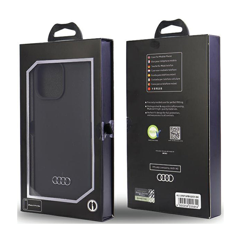 Audi silikoninis dėklas – dėklas, skirtas iPhone 14 Pro Max (juodas)