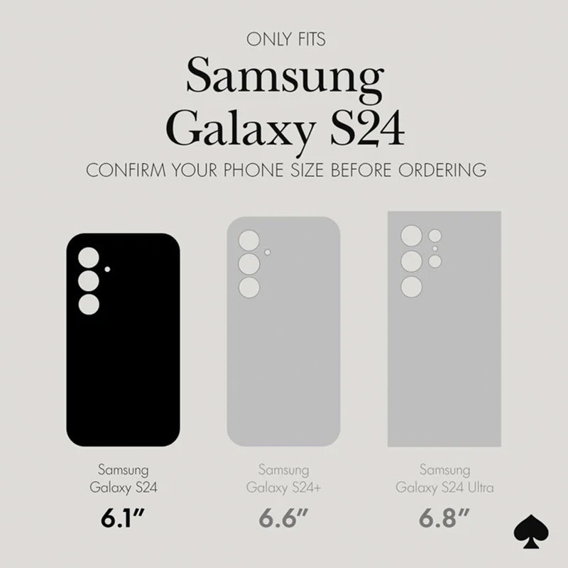 Kate Spade New York Apsauginis dėklas - Samsung Galaxy S24 (Hollyhock Cream)