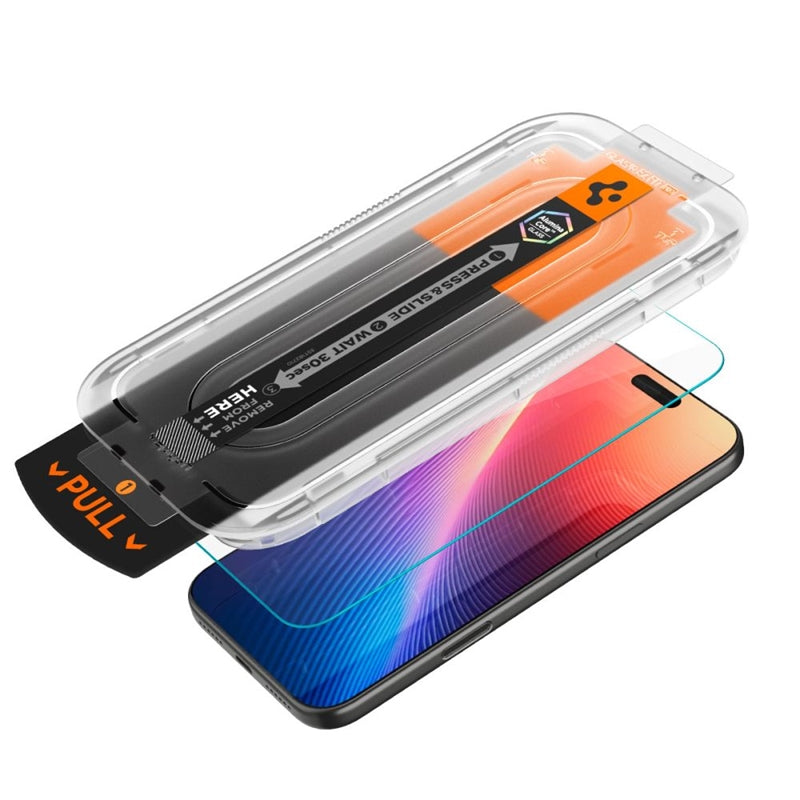 Spigen GLAS.TR EZ Fit Pro Privatumo – grūdintas stiklas su privatumo filtru iPhone Air