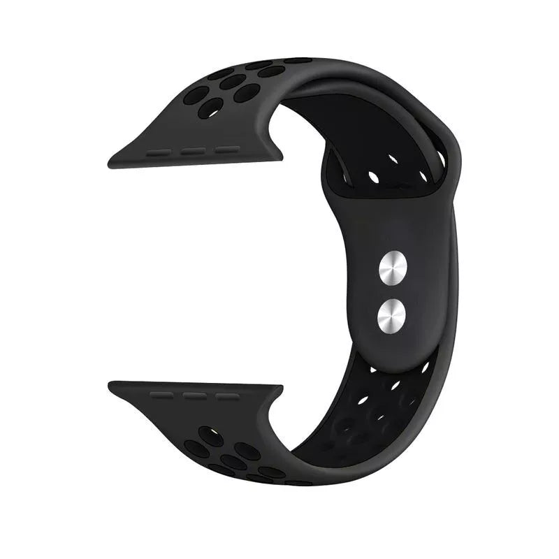 "Crong Duo Sport" - dirželis, skirtas "Apple Watch" 44/45/46/49 mm (pilkas/juodas)