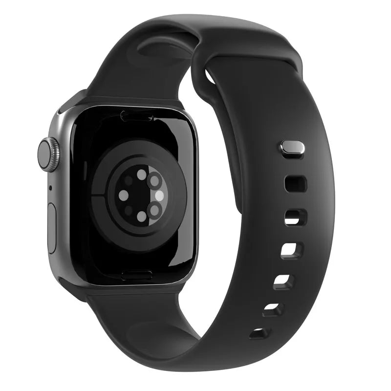 PURO ICON – tamprus dirželis, skirtas „Apple Watch“ 38/40/41/42 mm (S/M & M/L) (juodas)