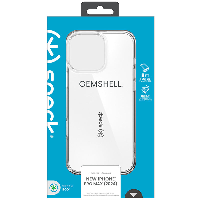 Speck Gemshell – dėklas, skirtas iPhone 16 Pro Max (skaidrus)