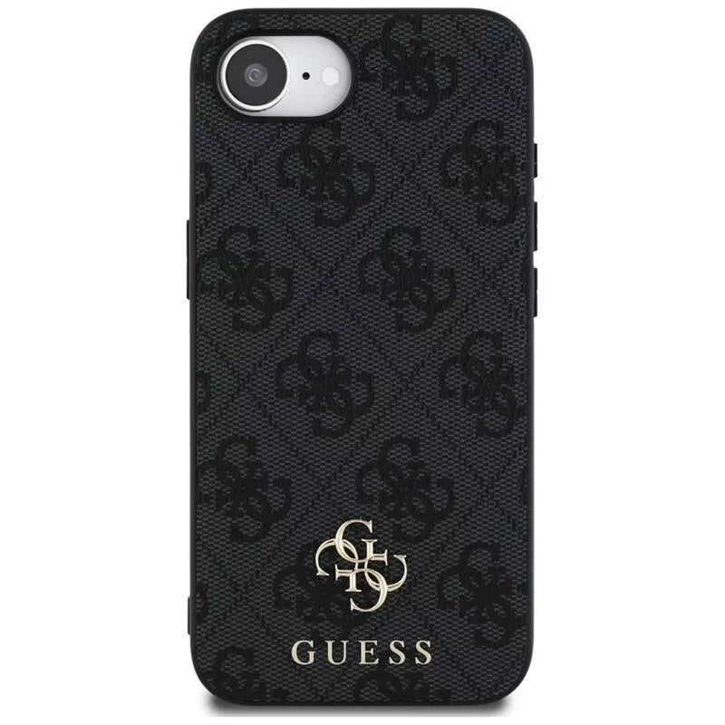 Guess 4G Small 4G ir Klasikinis MagSafe – dėklas, skirtas iPhone 16e (juodas)