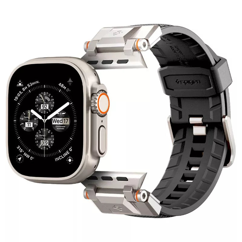 Spigen DuraPro Armor - Apyrankė, skirta Apple Watch 42/44/45/49 mm (juoda)