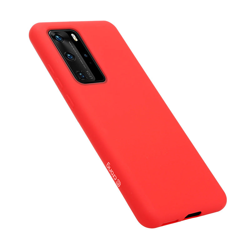 Crong spalvos dėklas – „Huawei P40 Pro“ dėklas (raudonas)