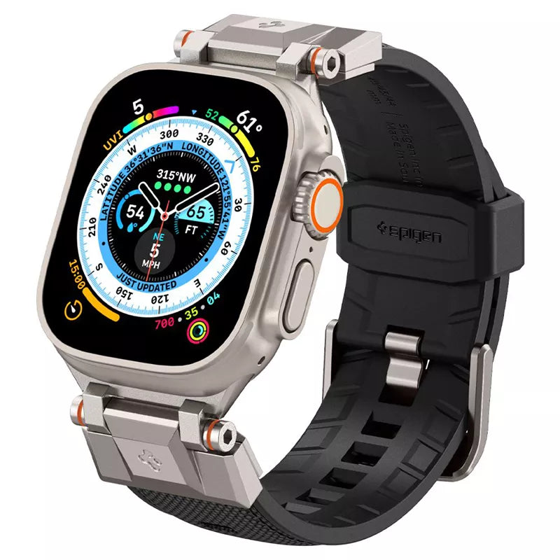 Spigen DuraPro Armor - Apyrankė, skirta Apple Watch 42/44/45/49 mm (juoda)