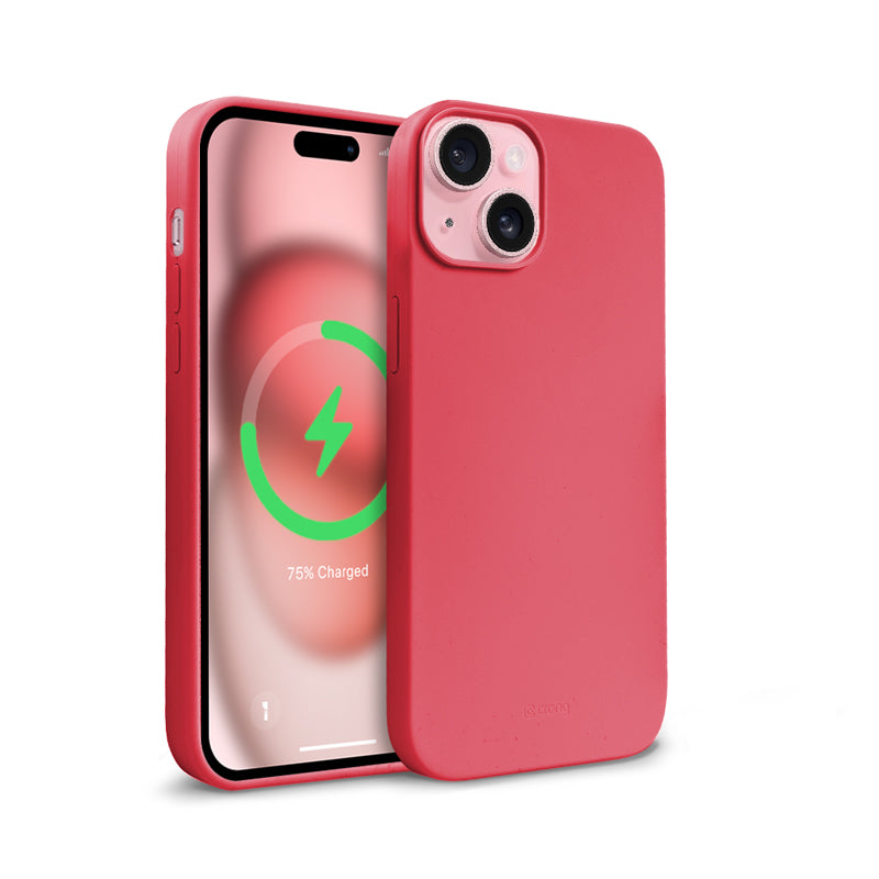 Crong Color Cover Magnetic - iPhone 15 Plus MagSafe dėklas (rožinis)