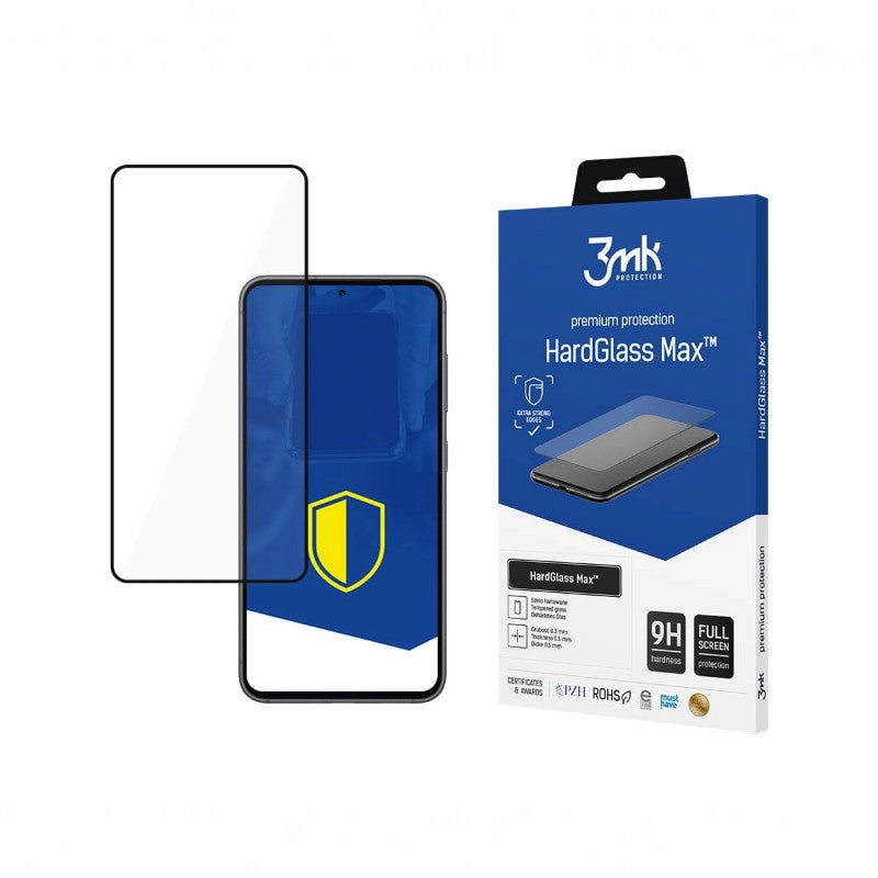 3mk HardGlass Max - Apsauginis stiklas, skirtas „Samsung Galaxy A55 5G“ (juodas)