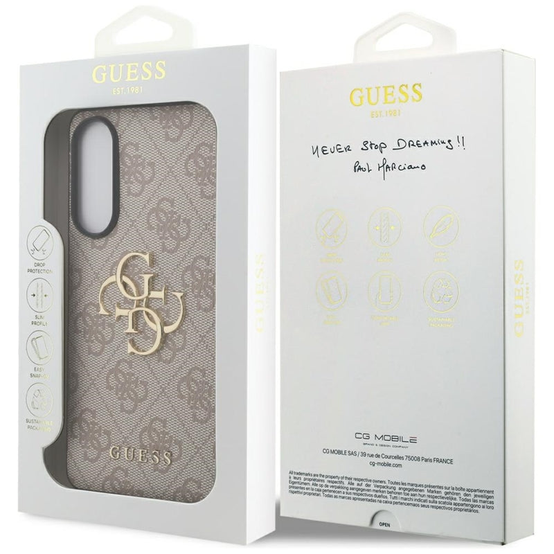 Guess Big 4G Logo Classic Logo – dėklas Samsung Galaxy S25 Edge (rožinė)