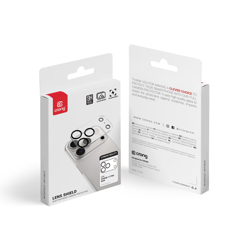 Crong Apsauginis objektyvo stiklas - Kameros ir objektyvo apsauga iPhone 17 Pro Max