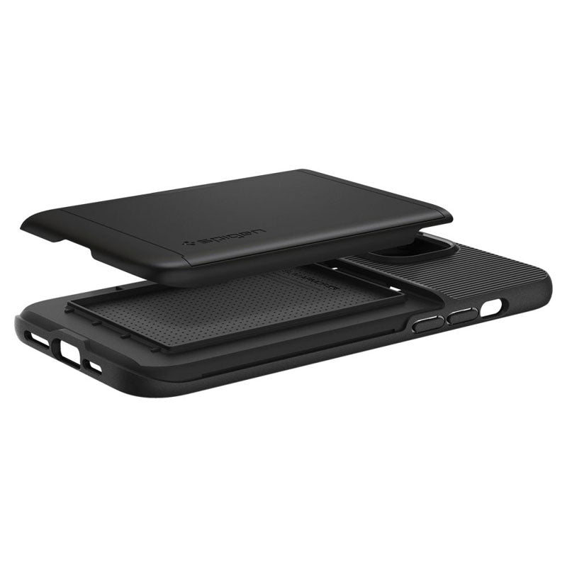 Spigen Slim Armor CS – dėklas, skirtas iPhone 15 Plus / iPhone 14 Plus (juodas)