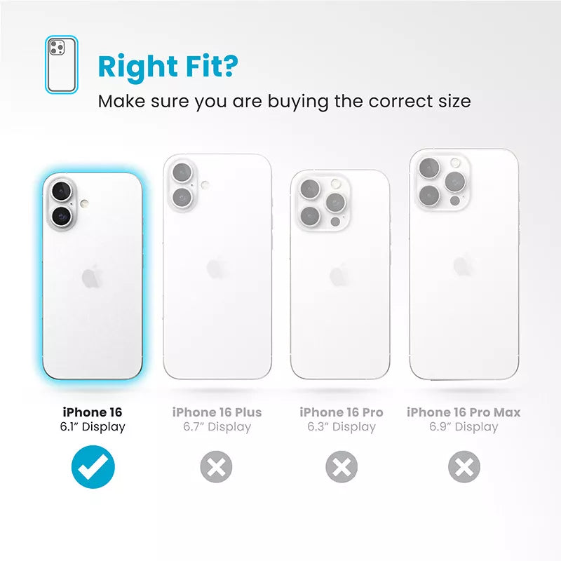Speck Presidio2 Grip - Dėklas iPhone 16 (Juoda / Skalūninė pilka / Balta)