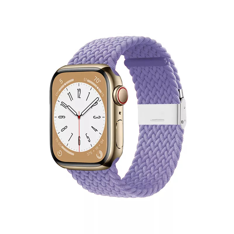 Crong Wave Band – pintinė apyrankė, skirta „Apple Watch“ 38/40/41/42 mm (violetinė)