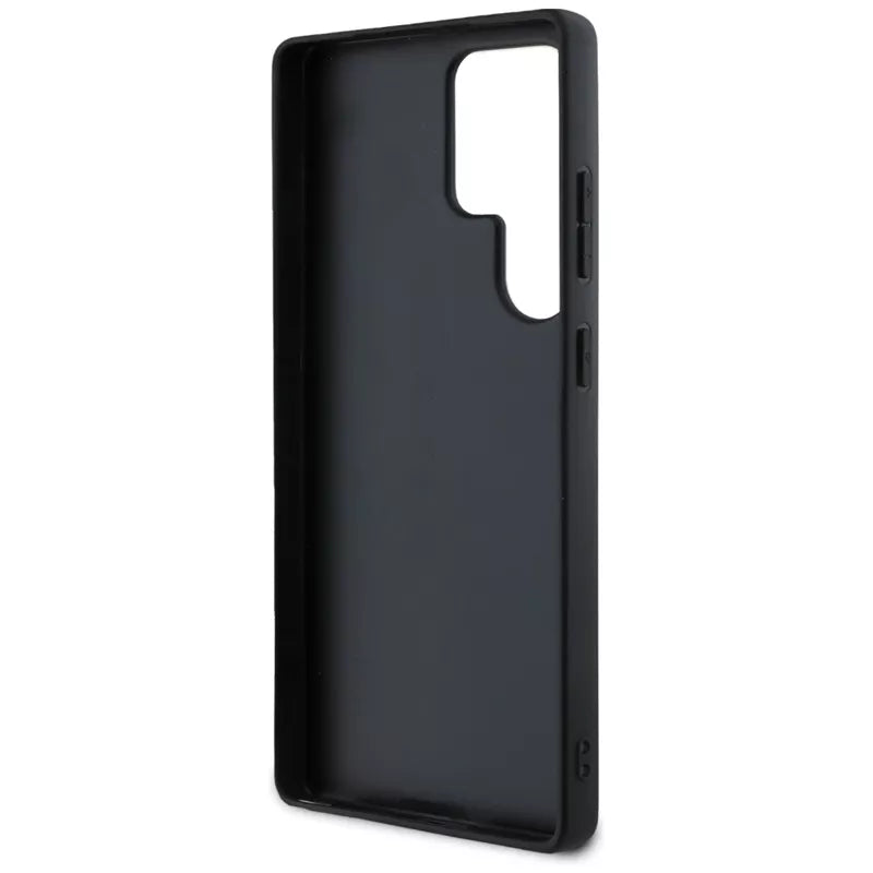 Guess Grained Big 4G Logo Small Classic Logo – dėklas Samsung Galaxy S25 Ultra (juodas)