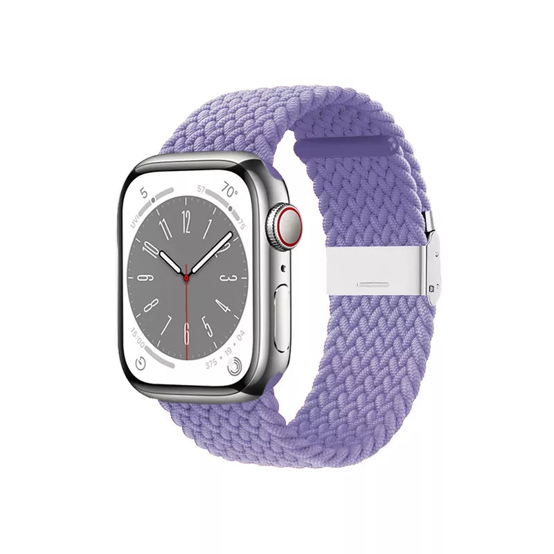 Crong Wave Band – pintinė apyrankė, skirta „Apple Watch“ 38/40/41/42 mm (violetinė)