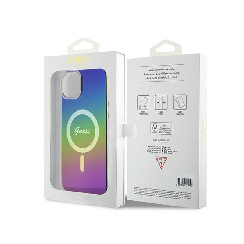 Guess IML Iridescent MagSafe - iPhone 15 Plus dėklas (spalva)
