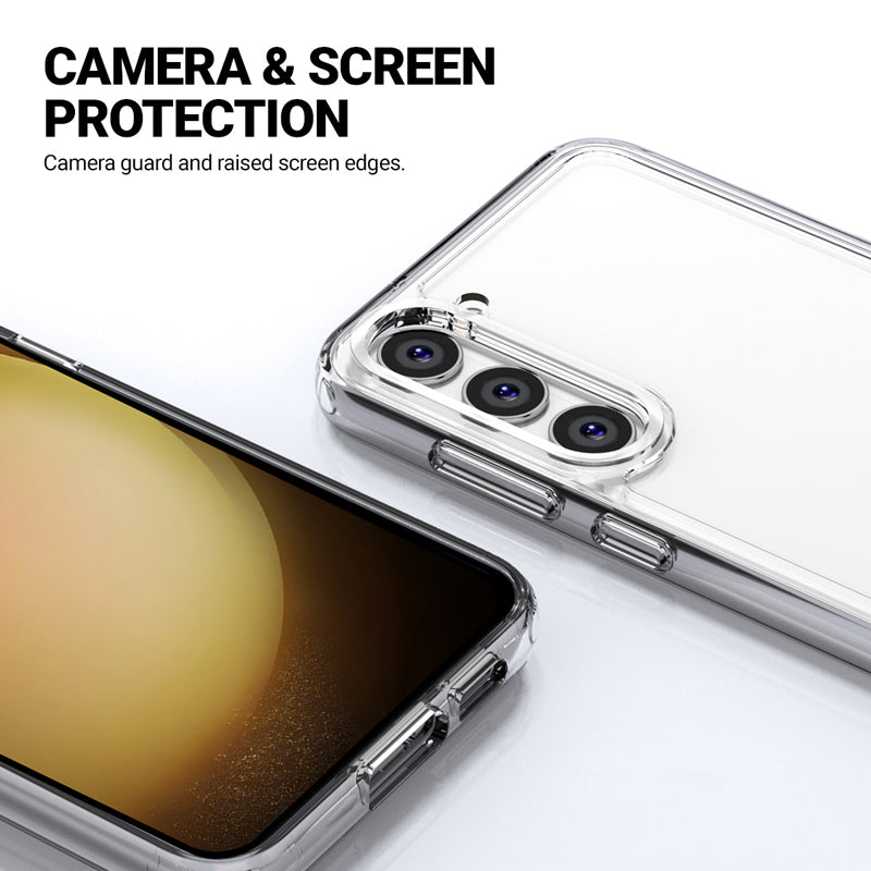 Crong Crystal Shield dėklas – Samsung Galaxy S23 dėklas (skaidrus)