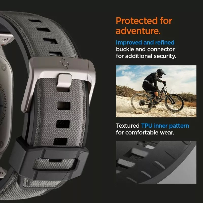 Spigen DuraPro Armor – apyrankė, skirta „Apple Watch“ 44/45/46/49 mm (pilka)