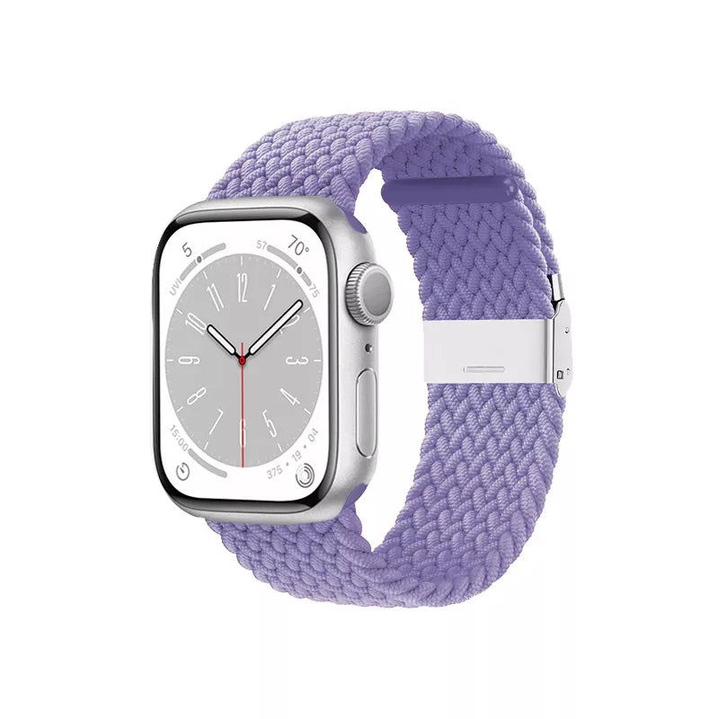 Crong Wave Band – pintinė apyrankė, skirta „Apple Watch“ 38/40/41/42 mm (violetinė)