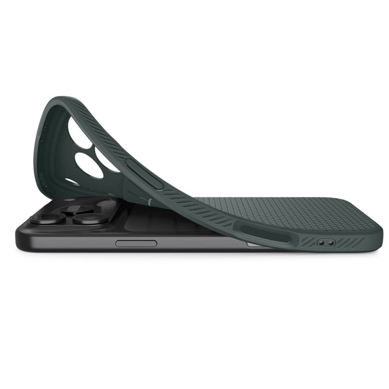 Spigen Liquid Air – Dėklas, skirtas iPhone 17 Pro Max (Gilės žalia)