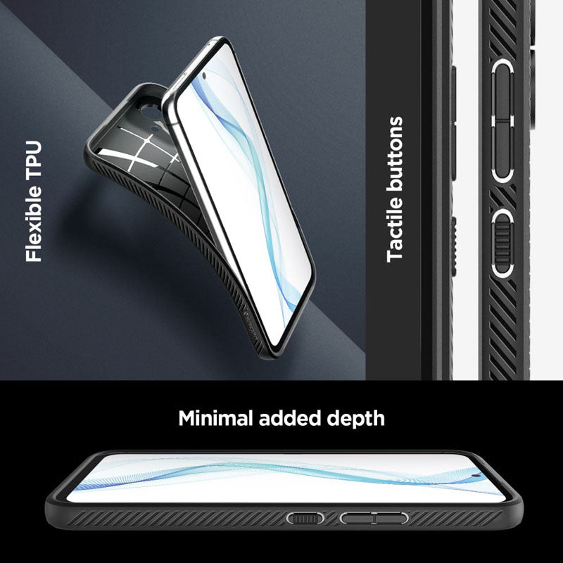 Spigen Liquid Air – dėklas, skirtas Samsung Galaxy A54 5G (juodas)