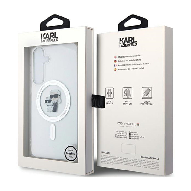 Karl Lagerfeld IML Karl & Choupette MagSafe – Samsung Galaxy S24 dėklas (permatomas)