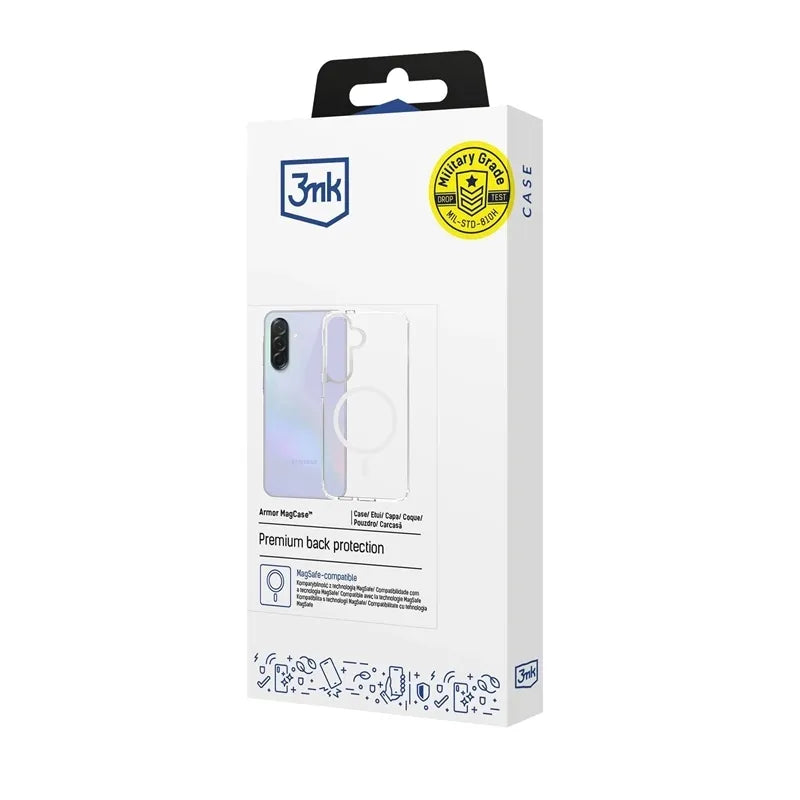 3mk Armor MagCase - Dėklas, skirtas Samsung Galaxy A37 (Skaidrus)