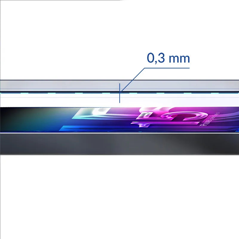 3mk HardGlass Max Lite – grūdintas stiklas „iPhone 15“ (juoda)