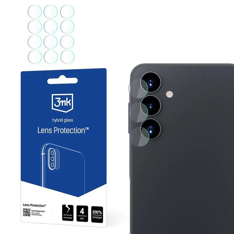 3mk objektyvo apsauga – fotoaparato objektyvo stiklas, skirtas Samsung Galaxy A16 4G/5G (4 rinkiniai)