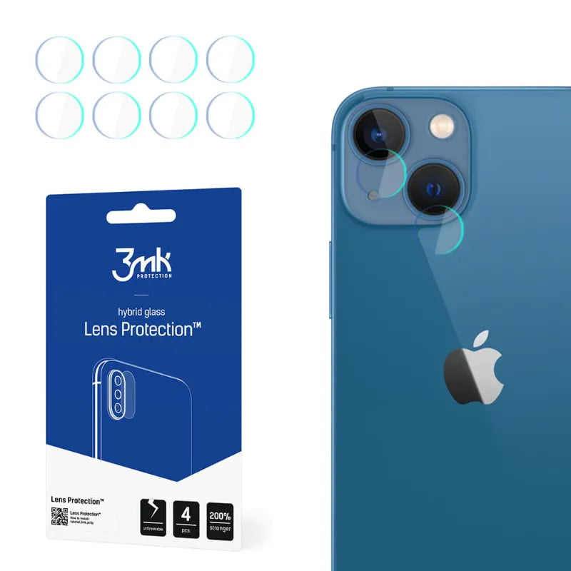 3mk objektyvo apsauga – iPhone 13 kameros objektyvo stiklas (4 komplektai)