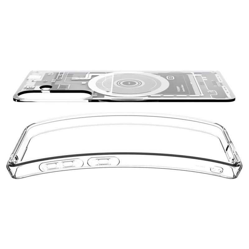 Spigen Ultra Hybrid Mag MagSafe – dėklas, skirtas Samsung Galaxy S25 (Zero One White)