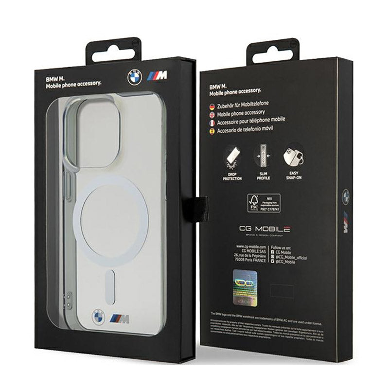 BMW Silver Ring MagSafe – dėklas, skirtas „iPhone 14 Pro“ („Skaidrus“)