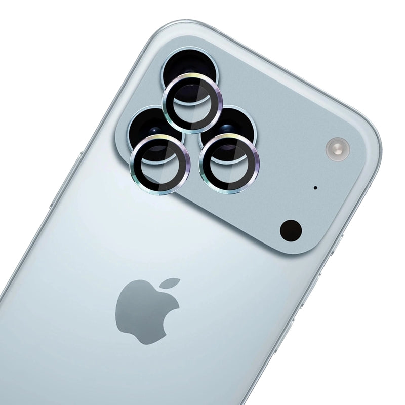 3mk Objektyvo apsauga Pro - Kameros objektyvo stiklas, skirtas iPhone 17 Pro / iPhone 17 Pro Max (Vaivorykštės spalvos)