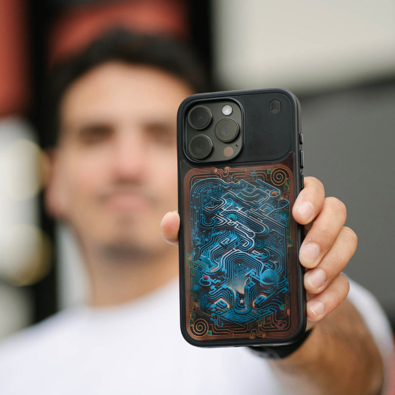 STM Reveal Warm MagSafe – Dėklas skirtas iPhone 15 Pro Max (Black Realm)