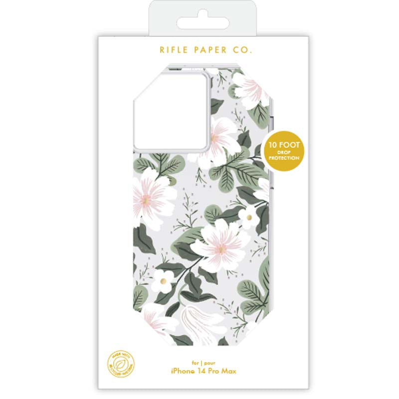 Rifle Paper Skaidrus dėklas, skirtas „iPhone 14 Pro Max“ (Gluosnis)