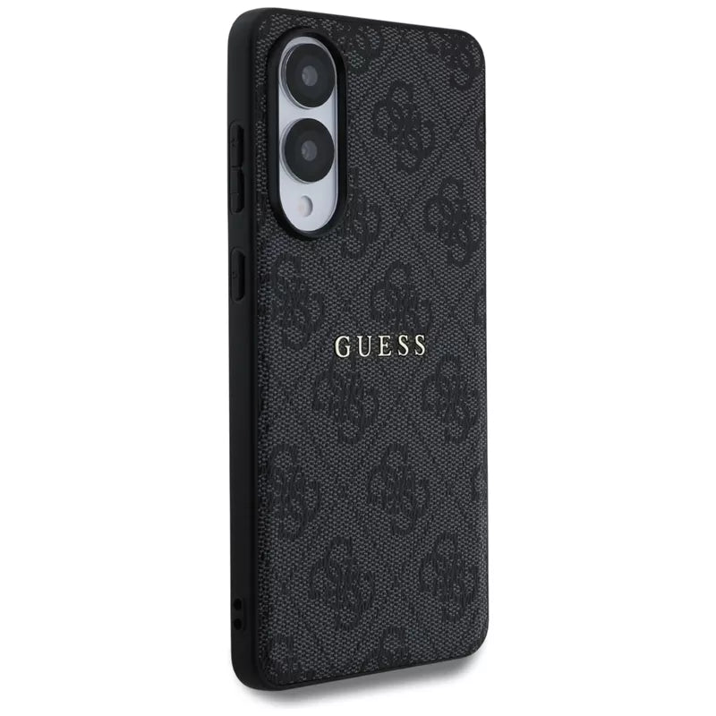 Guess 4G Ring Classic Logo MagSafe - Dėklas Samsung Galaxy S25 Edge (juodas)