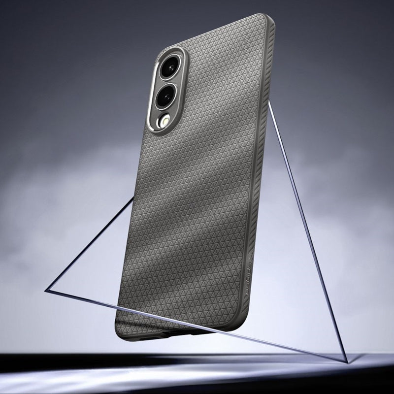 Spigen Liquid Air – dėklas, skirtas „Samsung Galaxy S25 Edge“ (marmuro pilka)