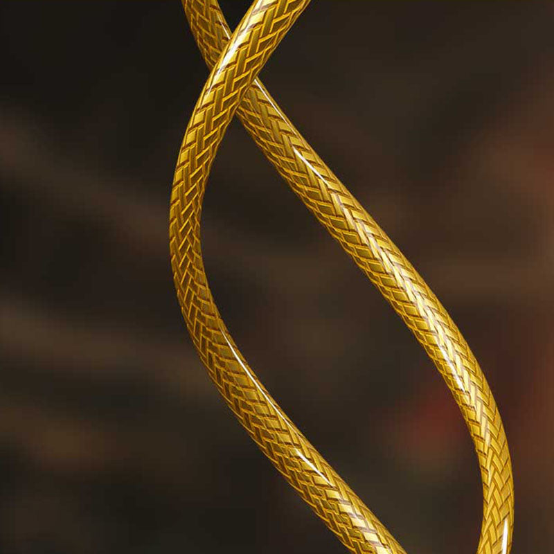 WEKOME YC05 Sakin serija - 3,5 mm lizdo laidinės ausinės (aukso spalvos)