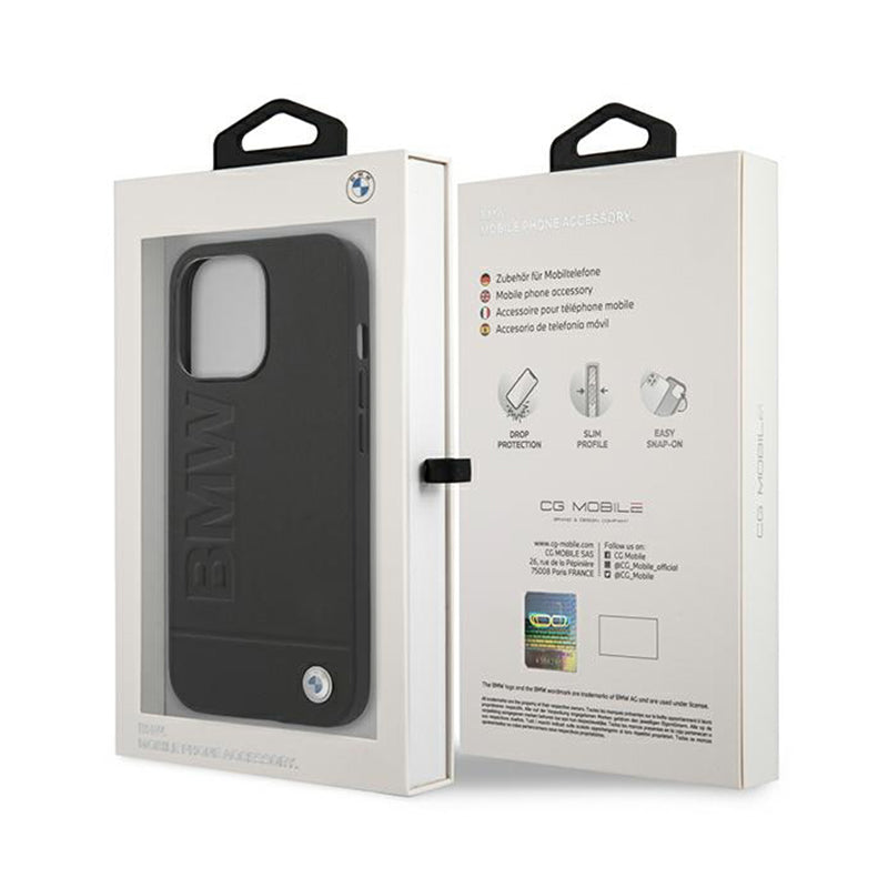 BMW logotipo įspaudas – dėklas, skirtas „iPhone 13 Pro Max“ (juodas)
