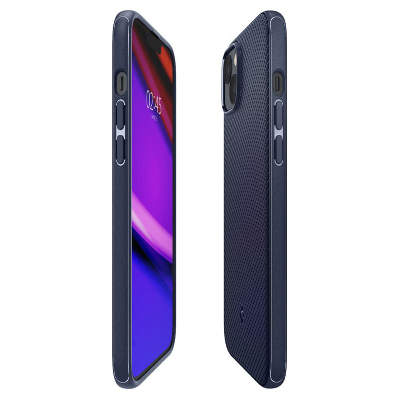Spigen Mag Armor - dėklas, skirtas „iPhone 14 Plus“ (tamsiai mėlyna)