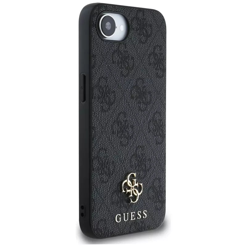 Guess 4G Small 4G ir Klasikinis MagSafe – dėklas, skirtas iPhone 16e (juodas)