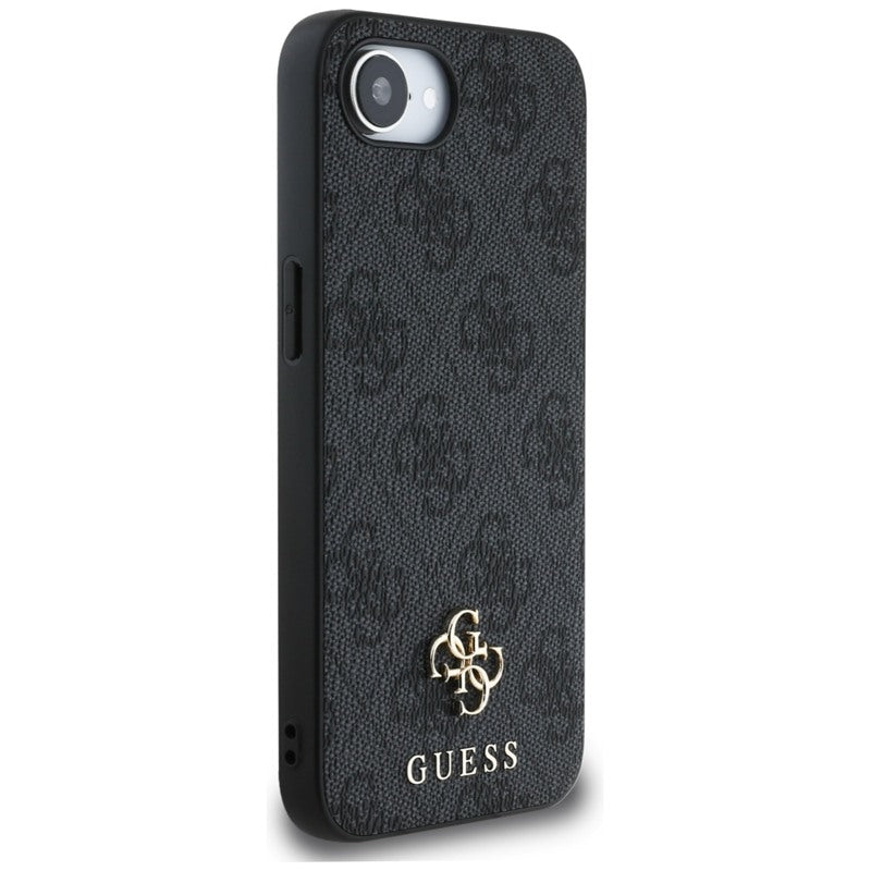 Guess 4G Small 4G ir Klasikinis MagSafe – dėklas, skirtas iPhone 16e (juodas)