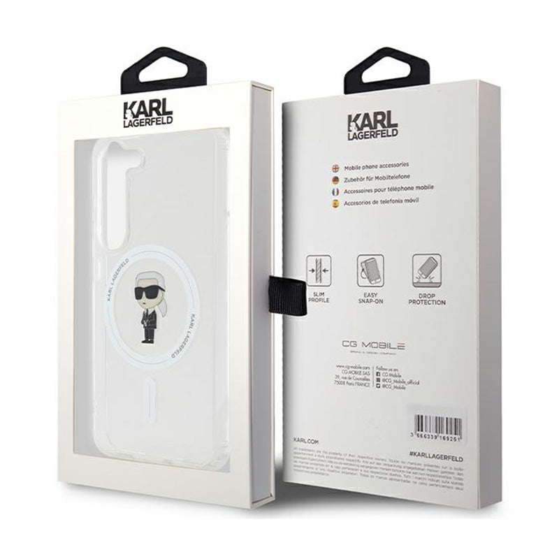 Karl Lagerfeld IML Ikonik MagSafe – dėklas, skirtas „Samsung Galaxy S23“ („skaidrus“)